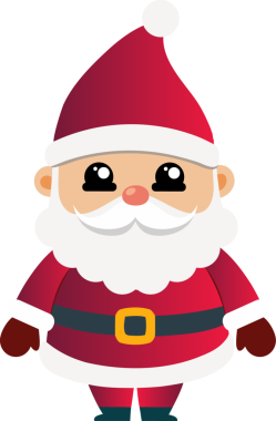 Sevimli Noel Baba çizgi filmi, mutlu Noeller.