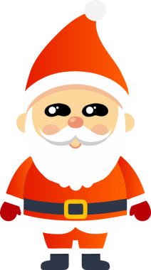 Sevimli Noel Baba çizgi filmi, mutlu Noeller.