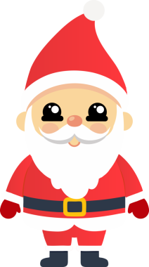 Sevimli Noel Baba çizgi filmi, mutlu Noeller.