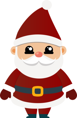 Sevimli Noel Baba çizgi filmi, mutlu Noeller.