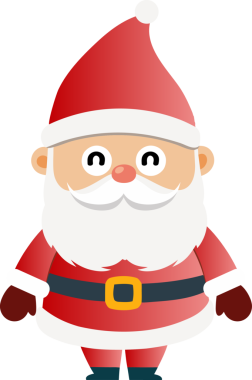 Sevimli Noel Baba çizgi filmi, mutlu Noeller.