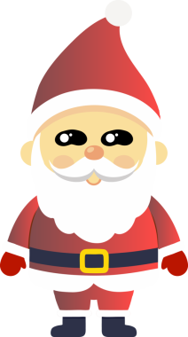 Sevimli Noel Baba çizgi filmi, mutlu Noeller.