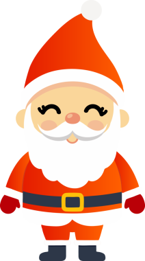 Sevimli Noel Baba çizgi filmi, mutlu Noeller.