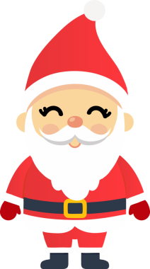 Sevimli Noel Baba çizgi filmi, mutlu Noeller.