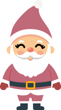 Sevimli Noel Baba çizgi filmi, mutlu Noeller.