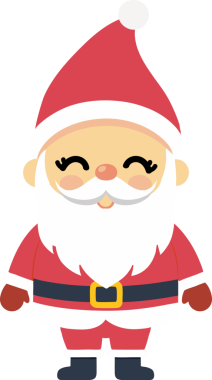 Sevimli Noel Baba çizgi filmi, mutlu Noeller.