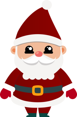 Sevimli Noel Baba çizgi filmi, mutlu Noeller.