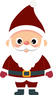 Sevimli Noel Baba çizgi filmi, mutlu Noeller.