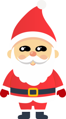 Sevimli Noel Baba çizgi filmi, mutlu Noeller.