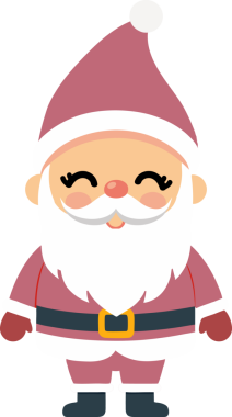 Sevimli Noel Baba çizgi filmi, mutlu Noeller.