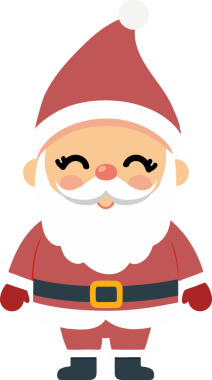 Sevimli Noel Baba çizgi filmi, mutlu Noeller.