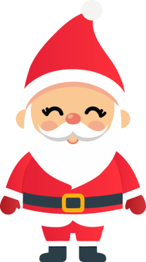 Sevimli Noel Baba çizgi filmi, mutlu Noeller.