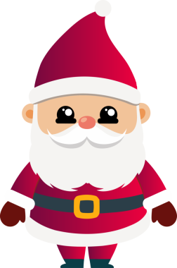 Sevimli Noel Baba çizgi filmi, mutlu Noeller.