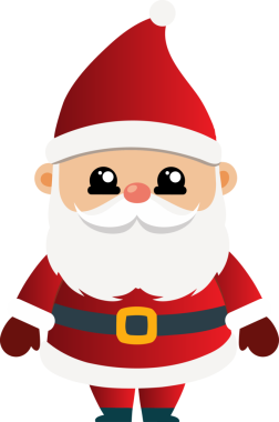 Sevimli Noel Baba çizgi filmi, mutlu Noeller.