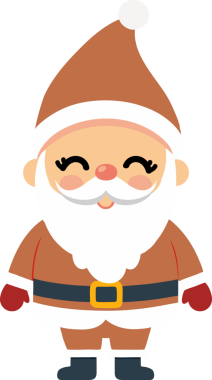 Sevimli Noel Baba çizgi filmi, mutlu Noeller.