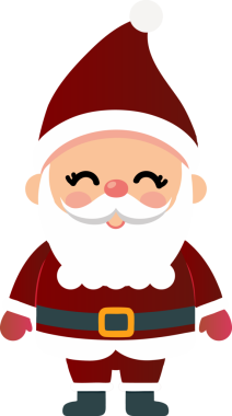 Sevimli Noel Baba çizgi filmi, mutlu Noeller.