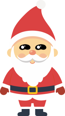 Noel Baba ikon vektör illüstrasyon tasarımı