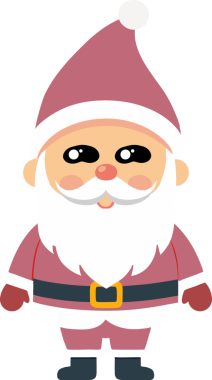 Sevimli Noel Baba çizgi filmi, mutlu Noeller.