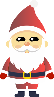 Sevimli Noel Baba çizgi filmi, mutlu Noeller.