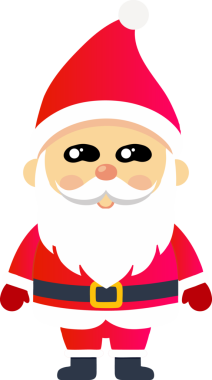 Sevimli Noel Baba çizgi filmi, mutlu Noeller.