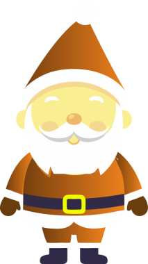 Sevimli Noel Baba çizgi filmi, mutlu Noeller.