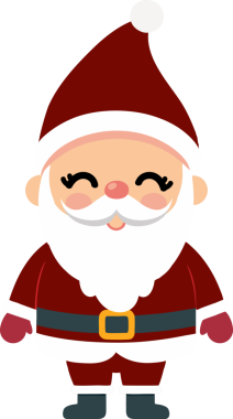 Sevimli Noel Baba çizgi filmi, mutlu Noeller.