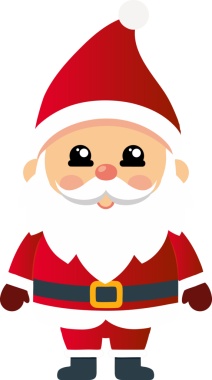 Sevimli Noel Baba çizgi filmi, mutlu Noeller.