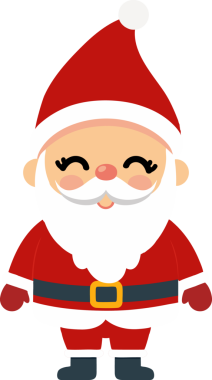 Sevimli Noel Baba çizgi filmi, mutlu Noeller.