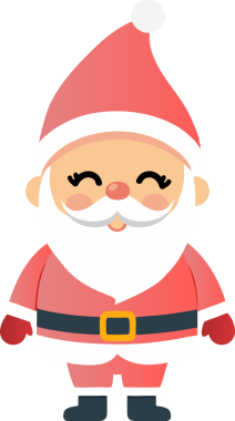 Sevimli Noel Baba çizgi filmi, mutlu Noeller.