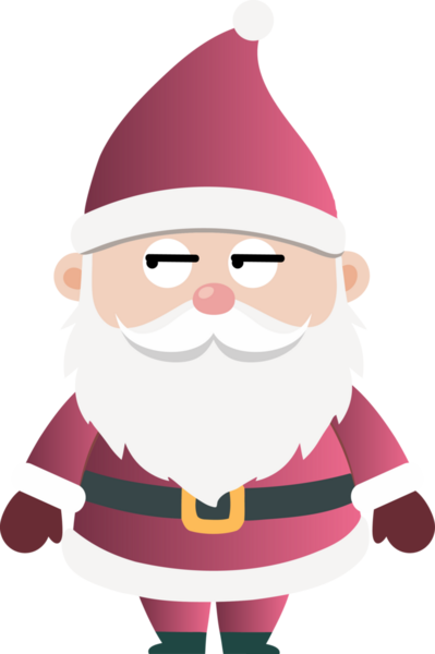 Sevimli Noel Baba çizgi filmi, mutlu Noeller.