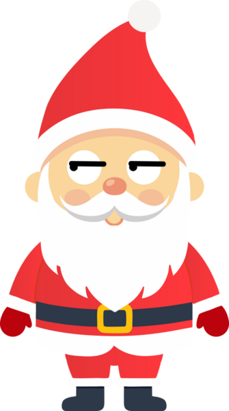 Sevimli Noel Baba çizgi filmi, mutlu Noeller.