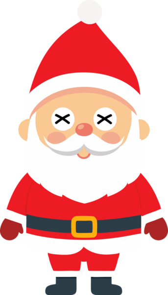 Sevimli Noel Baba çizgi filmi, mutlu Noeller.