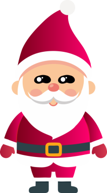 Sevimli Noel Baba çizgi filmi, mutlu Noeller.