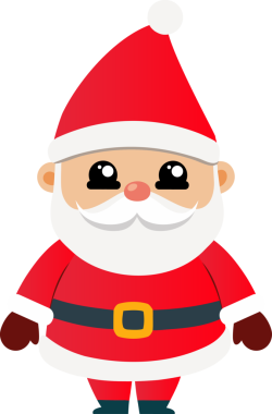 Sevimli Noel Baba çizgi filmi, mutlu Noeller.