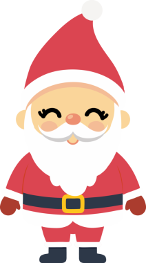 Sevimli Noel Baba çizgi filmi, mutlu Noeller.