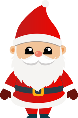 Sevimli Noel Baba çizgi filmi, mutlu Noeller.