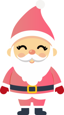 Sevimli Noel Baba çizgi filmi, mutlu Noeller.