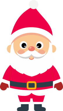 Sevimli Noel Baba çizgi filmi, mutlu Noeller.