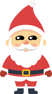 Noel Baba çizgi film ikonu vektör illüstrasyon grafik tasarımı