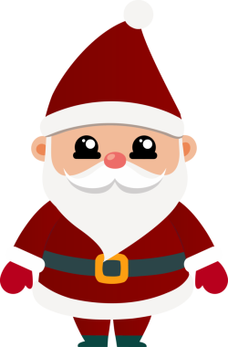 Sevimli Noel Baba çizgi filmi, mutlu Noeller.