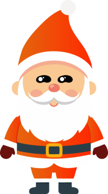 Sevimli Noel Baba çizgi filmi, mutlu Noeller.