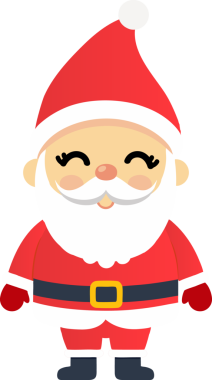 Sevimli Noel Baba çizgi filmi, mutlu Noeller.