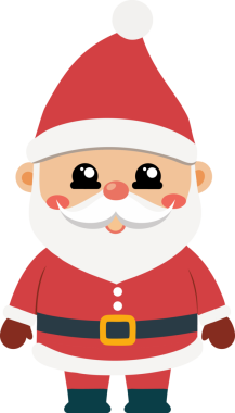 Sevimli Noel Baba çizgi filmi, mutlu Noeller.