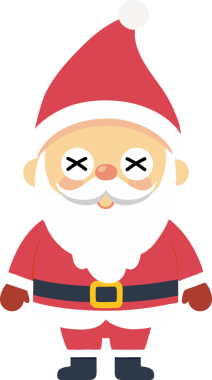 Sevimli Noel Baba çizgi filmi, mutlu Noeller.