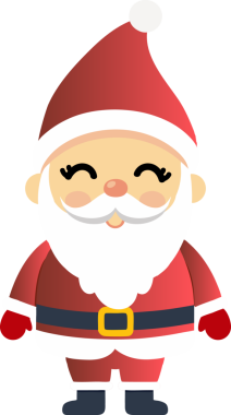 Sevimli Noel Baba çizgi filmi, mutlu Noeller.