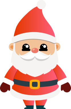 Sevimli Noel Baba çizgi filmi, mutlu Noeller.