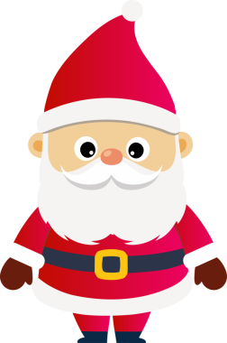 Sevimli Noel Baba çizgi filmi, mutlu Noeller.