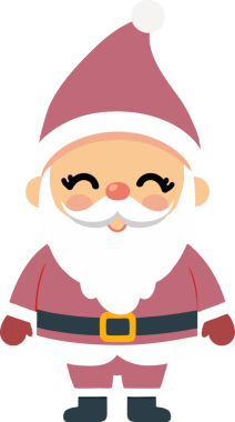 Sevimli Noel Baba çizgi filmi, mutlu Noeller.