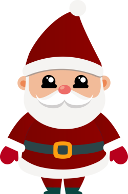 Sevimli Noel Baba çizgi filmi, mutlu Noeller.