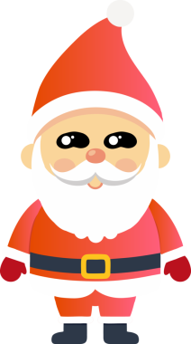 Sevimli Noel Baba çizgi filmi, mutlu Noeller.